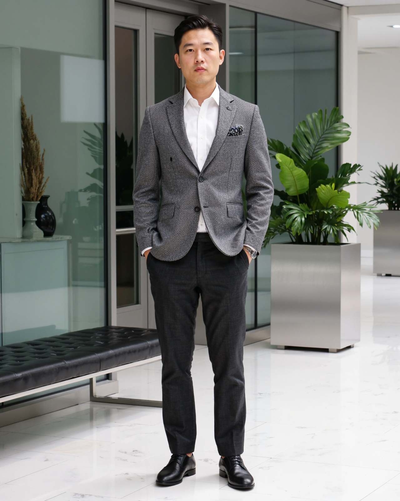 Template example Corporate Headshot 1 (male)